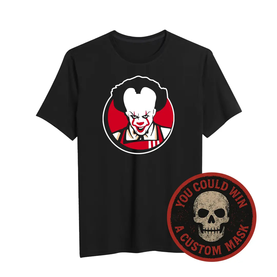 Fried Horror Clown T-shirt Cartoon Deadwork