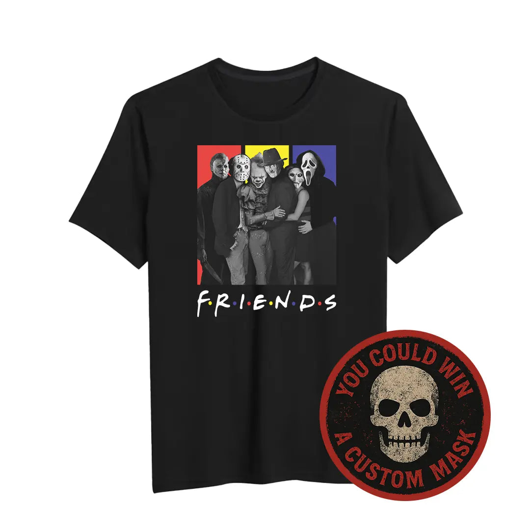 Horror Friends Mashup T-shirt Cartoon Deadwork