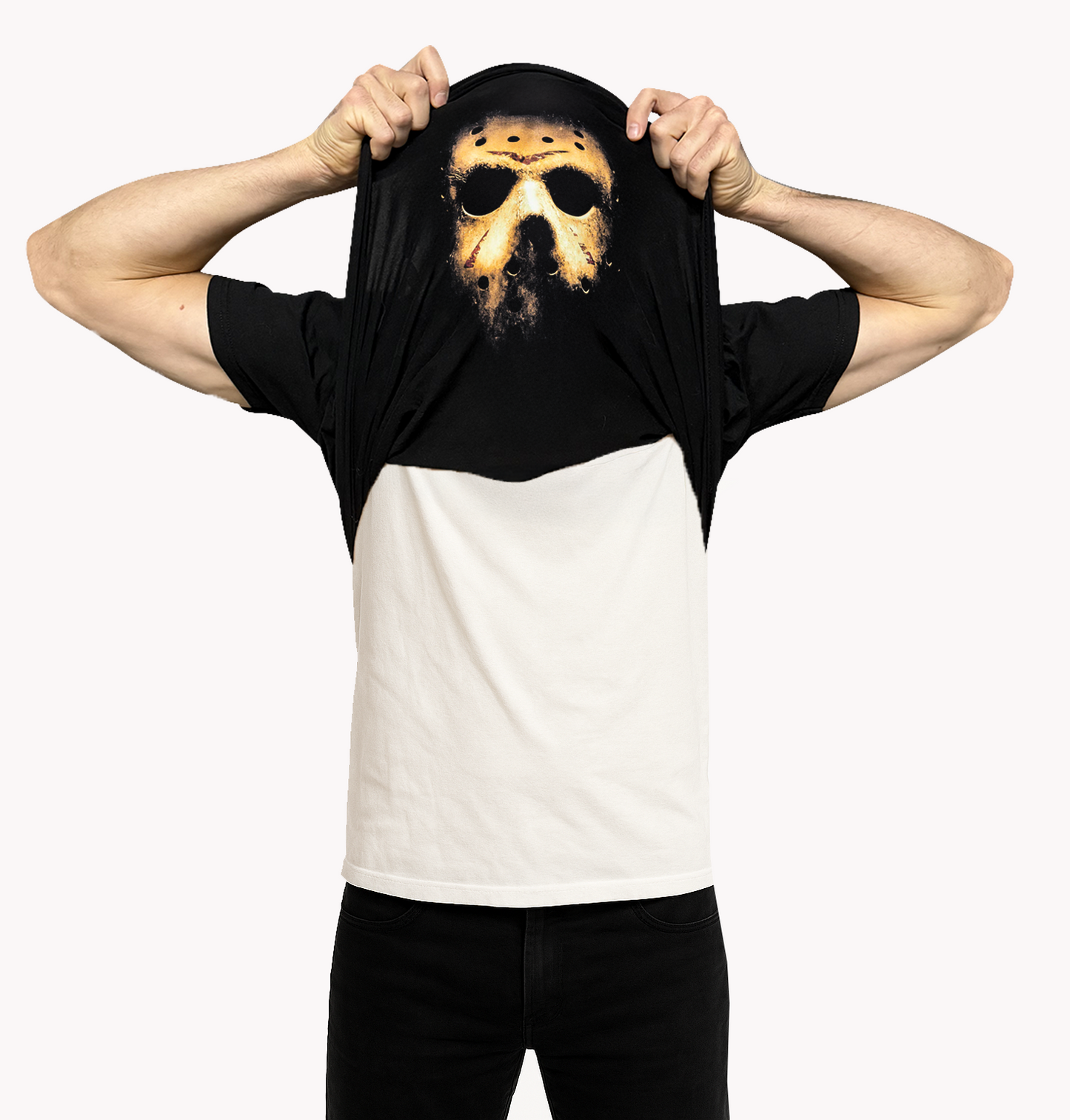 Flip-Up Mask Reveal Tee | Hidden Inside Print