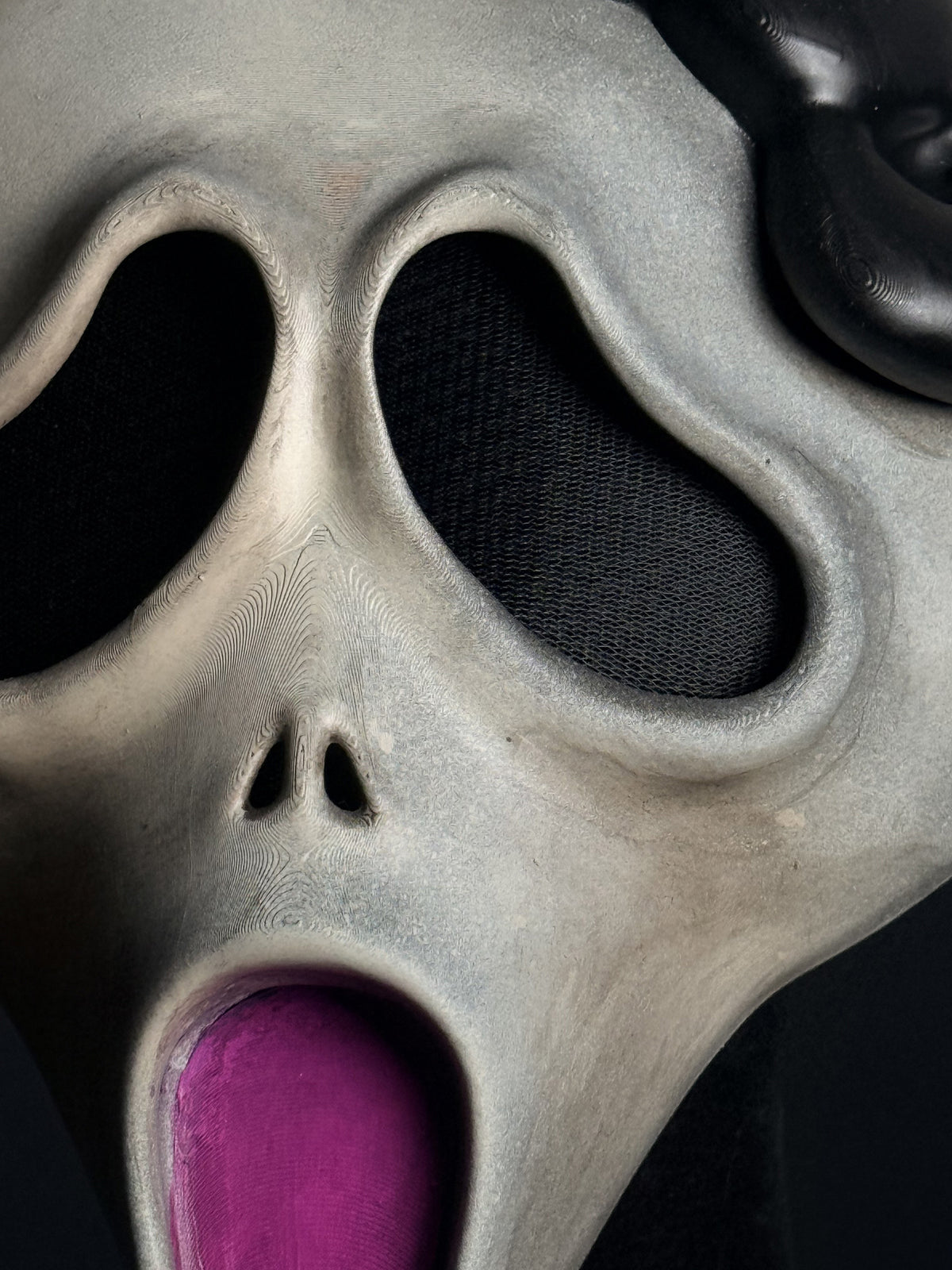 Nightmare Bloom custom wearable mask — close-up detail