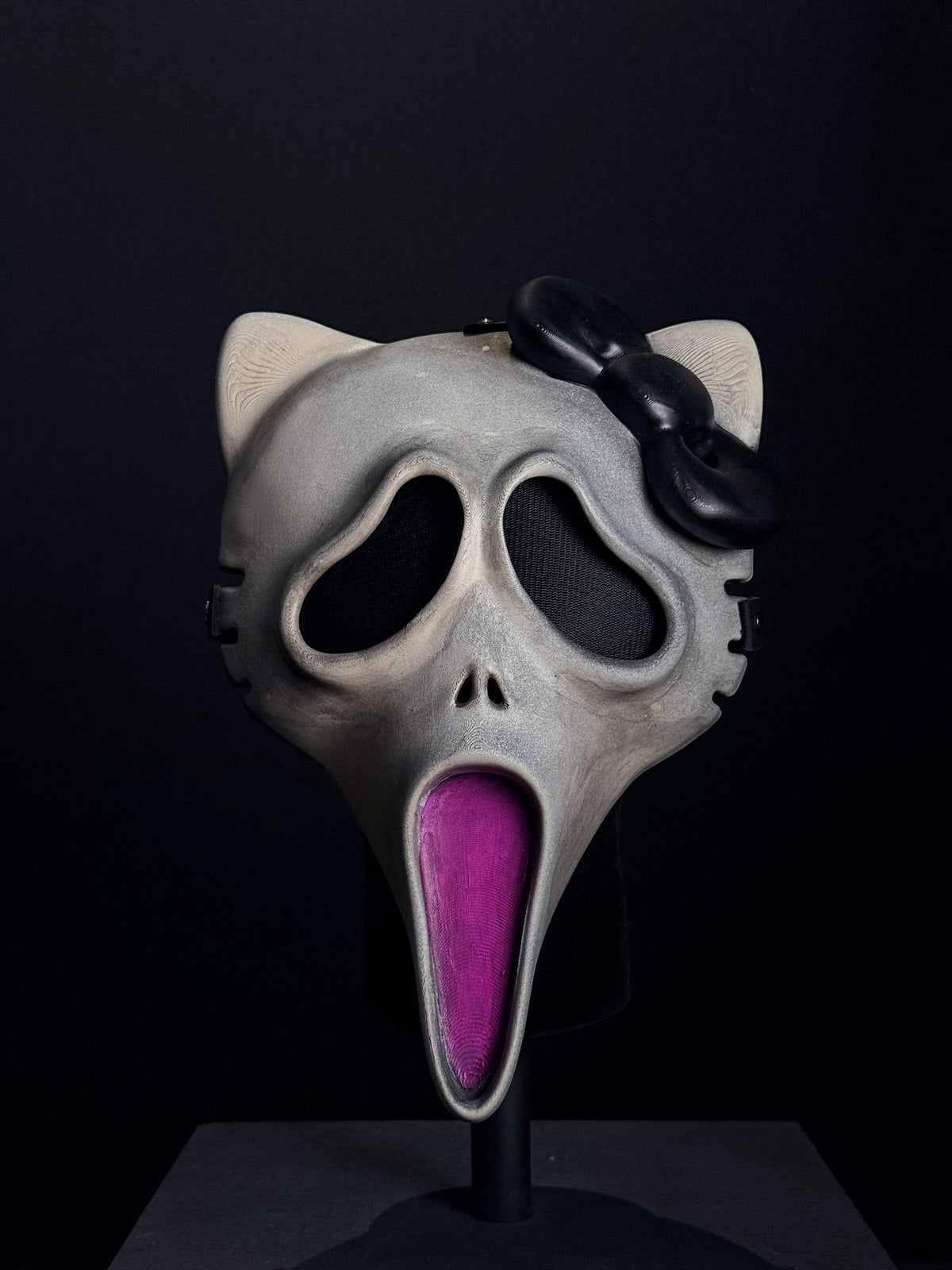 Nightmare Bloom custom wearable mask — front view