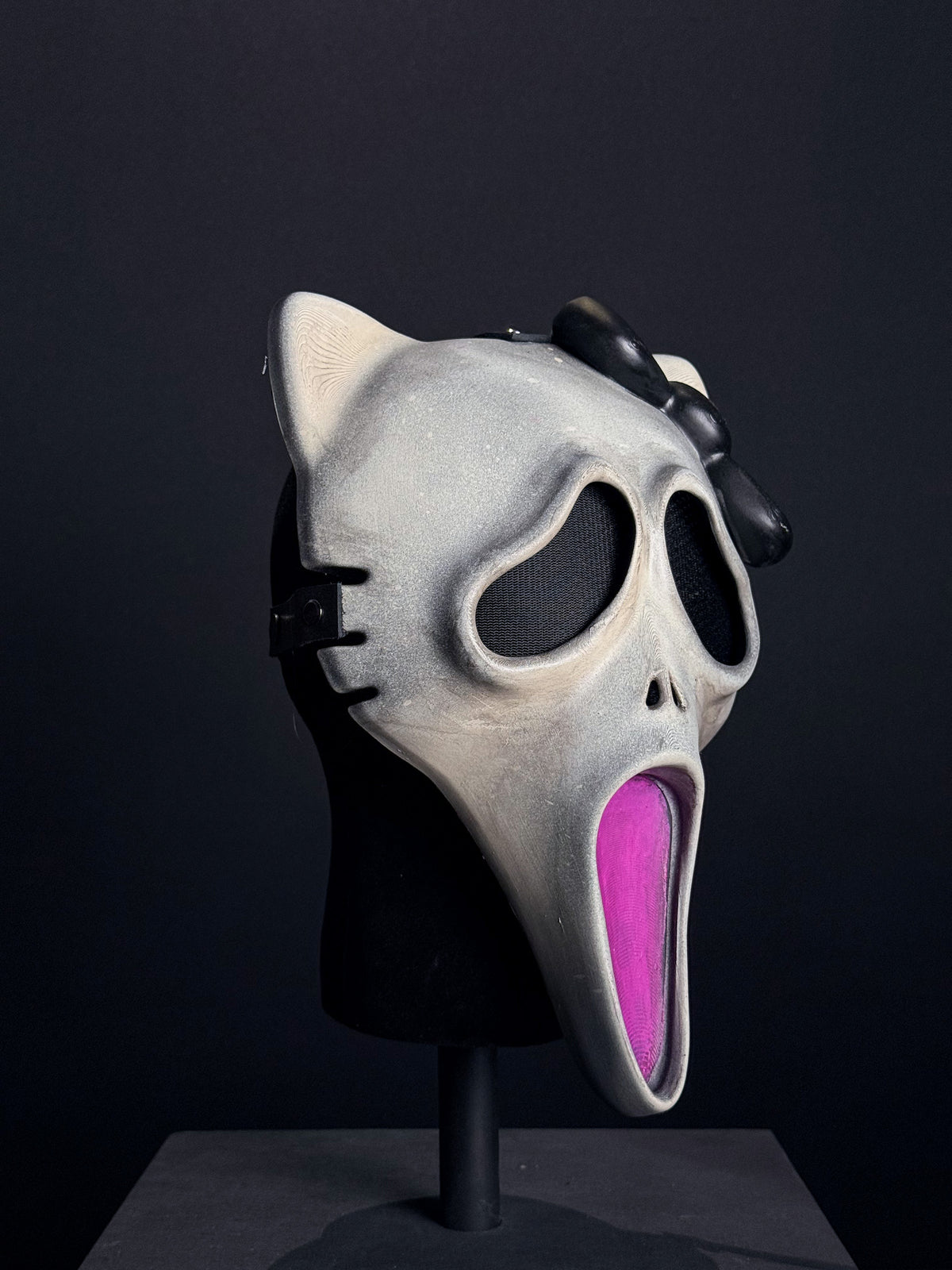 Nightmare Bloom custom wearable mask — right side view